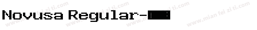 Novusa Regular字体转换